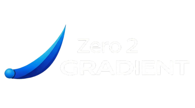 Zero 2 Gradient Logo Dark